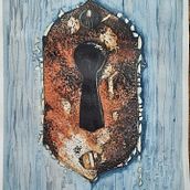 Mi proyecto del curso: Masterclass  de texturas en acuarela  - Cerradura  - Silvina Yaffe. Un progetto di Belle arti, Pittura ad acquerello e Pittura di Silvina Yaffe - 08.02.2024