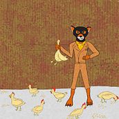 Senhor Raposo. Design, Traditional illustration, and Character Design project by Mateus Pereira - 02.12.2024