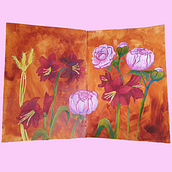 Expressive Floral Painting with Acrylic Paint . % florine_bm tarafından hazırlanan Güzel sanatlar, Tablo, Akrilik Bo, ama, Botanik İllüstras, Ve on projesi - 02.13.2024
