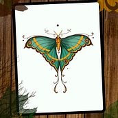 Mi proyecto del curso: Diseño de tatuajes artísticos con efectos dorados en Procreate. Traditional illustration, Digital Illustration, and Tattoo Design project by lrsarchidona - 02.13.2024