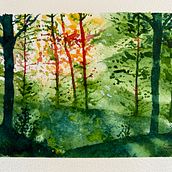 Meu projeto do curso: Paisagens de sonhos com aquarela: pintura com luz. Painting, and Watercolor Painting project by Ricardo Trevisan - 02.13.2024