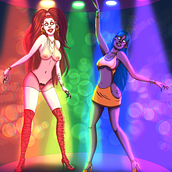 Cancer Dancers. Un proyecto de Pintura digital de Ariel Santiago - 13.02.2024