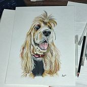 Mi proyecto del curso: Retratos de Mascotas en Lápices de Colores . % Sarai Canto tarafından hazırlanan Geleneksel illüstras, on, Doğalcı İllüstras, Ve on projesi - 02.13.2024