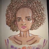 Meu projeto do curso: Retrato ilustrado em aquarela. Un projet de Illustration traditionnelle, Beaux Arts, Peinture, Dessin, Aquarelle, Dessin de portrait , et Dessin artistique de fe_fcs - 11.02.2024