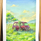 My project for course: Gouache Painting of Urban Landscapes. Traditional illustration, Painting, and Gouache Painting project by delatorreaaronp - 02.09.2024