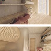 Residencia de estudiantes Ein Projekt aus dem Bereich Architektur, Innenarchitektur, Design, Innendesign, Innenarchitektur, Dekoration von Innenräumen, Infografik, 3D und 3-D-Modellierung von Sara Caja Prats - 20.11.2023