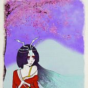 Yuki-Onna - Projeto do curso Adobe Photoshop para concept art. Concept Art, and Game Design project by Vitória Estrela - 02.14.2024