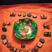 Mijn project van de cursus: Patrooncomposities met rollen polymeerklei voor beginners. Un proyecto de Diseño de complementos, Artesanía, Diseño de jo, as y DIY de dianavanrij - 14.02.2024