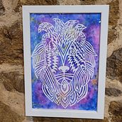 Mi proyecto del curso: Introducción al arte de recortar papel con la técnica Kirie. Traditional illustration, Arts, Crafts, Paper Craft, and DIY project by Lourdes Avila - 02.14.2024