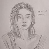 Mi proyecto del curso: Cuaderno de retratos a línea con grafito. Un progetto di Belle arti, Bozzetti, Disegno, Disegno di ritratti e Sketchbook di María Brugés Arce - 15.02.2024