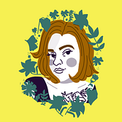 Meu projeto do curso: Retrato ilustrado com elementos botânicos.. Traditional illustration, Digital Illustration, Botanical Illustration, and Digital Drawing project by Thamiris Bueno - 02.15.2024
