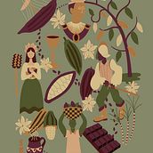 The Decadent and Dark World of Chocolate. Un progetto di Illustrazione tradizionale, Graphic design e Illustrazione digitale di nimblewhimsy - 15.02.2024