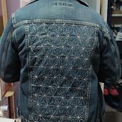 Mi proyecto del curso: Introducción al bordado japonés sashiko. Embroider, Fiber Arts, DIY, Upc, cling, and Textile Design project by ae_castro - 02.15.2024