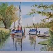 Mi proyecto del curso: Pintura en acuarela de paisajes marinos. Painting, Watercolor Painting, and Naturalistic Illustration project by albertonadamas - 02.16.2024