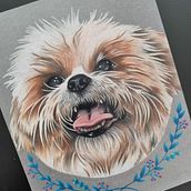 Um dos amores <3 . % Flávia Galimberte Bozeda tarafından hazırlanan Geleneksel illüstras, on, Renkli Kalem Çizimi, Sanatsal Çizim, Gerçekçi Çizim, Portre Çizimi, Çizim, Ve Kalem Çizimi projesi - 02.13.2024