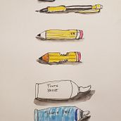 Two Domestika Course Drawings. Un progetto di Illustrazione tradizionale, Bozzetti e Disegno a matita di Doug Saxton - 16.02.2024
