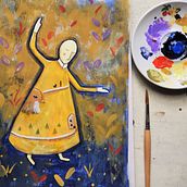 Mi proyecto del curso: Ilustración con acrílico: crea universos mágicos. Ilustração tradicional, Pintura, Criatividade, e Pintura Acrílica projeto de Silvia Beneforti - 16.02.2024