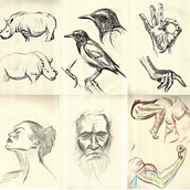 Bocetos diarios para mejorar mis técnicas de dibujo. Esboçado, Desenho a lápis, Desenho, Desenho de retrato, Sketchbook, e Desenho anatômico projeto de Diego Maenza - 16.02.2024