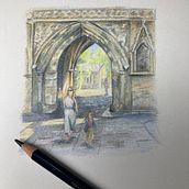 My project for course: Sketchbook Illustration with Colored Pencils. Traditional illustration, Fine Arts, Sketching, Pencil Drawing, Drawing, Artistic Drawing, and Sketchbook project by naomi_r88 - 02.14.2024