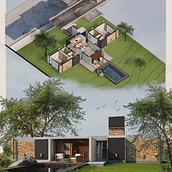 Mi proyecto del curso: Ilustración digital de proyectos arquitectónicos. Architecture, L, scape Architecture, Digital Illustration, Digital Architecture, and Architectural Illustration project by Sarah Lache - 02.17.2024