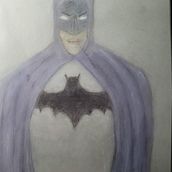 My project 2nd for course: Illustration with Pastel and Coloured Pencils Batman. Un proyecto de Ilustración tradicional de aquariancore - 15.02.2024