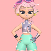My project for course: Character Design: Develop Your Own Style. Character Design, Drawing, Digital Illustration, 3D Modeling, and 3D Character Design project by Vanessa Farano - 02.17.2024