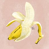 Banana. Een project van Traditionele illustratie van nmbermudez - 30.12.2021