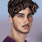 Retrato digital. Digital Illustration project by Elisabet FC - 01.16.2024