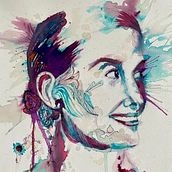 Mijn project van de cursus: Experimentele portretten met inkt, thee en alcohol. Fine Arts, Painting, Drawing & Ink Illustration project by ingevannoort - 02.17.2024