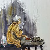 Woman from Odessa  . % kristina_luca4 tarafından hazırlanan Geleneksel illüstras, on, Sulubo, Ve a Resim projesi - 02.18.2024