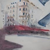 Mi proyecto del curso: Dibujo arquitectónico con acuarela y tinta. Sketching, Drawing, Watercolor Painting, Architectural Illustration, Sketchbook & Ink Illustration project by gfmoranh0712 - 02.19.2024
