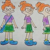 Meu projeto do curso: Design de personagens para animação com Photoshop. Un progetto di Animazione, Character design e Animazione di personaggi di Mônica Sanches - 31.01.2024