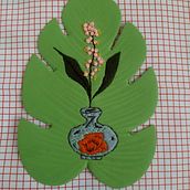 Hojas e hilos. Bordado projeto de Maria Elena Martin Bayona - 18.02.2024