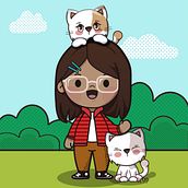 Meu projeto do curso: Desenho de personagens estilo kawaii. Projekt z dziedziny Design, Trad, c, jna ilustracja, Projektowanie postaci, Grafika wektorowa i Manga użytkownika Zuleika Ferreira - 20.02.2024