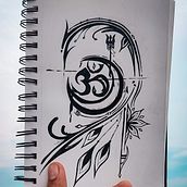 Om tribal illustration . Design, Arts, Crafts, Fine Arts, Concept Art, Artistic Drawing, Traditional illustration, and Graphic Design project by Rohit Rohit - 05.24.2023