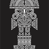 Patrón geométrico Tumi. Traditional illustration, Graphic Design, Pattern Design, Digital Illustration, and Printing project by Julio David Suclupe Caro - 11.07.2023
