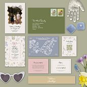 My project for course: Introduction to Invitation Design: From First Brief to Final Print. Un progetto di Br, ing, Br, identit, Graphic design, Packaging, Stationer e Design di Tanya Viljoen - 19.02.2024
