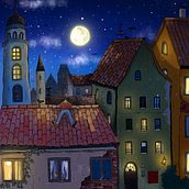 Mein Abschlussprojekt für den Kurs: Stimmungsvolle digitale Illustration mit Procreate. Un projet de Illustration traditionnelle, Illustration numérique, Dessin numérique, Carnet de croquis , et Narration de Marion Kac - 19.02.2024