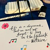 Brush Pen Calligraphy . Calligraph, Lettering, H, and Lettering project by Tel Asiado - 02.20.2024