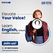 Spoken English training in Panchkula. Publicidade, e Educação projeto de Gratis Learning Institute - 20.02.2024