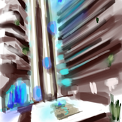 Panoramic Lift . Ilustrație digitală, Artă conceptuală, Desen digital și Pictură digitală de Giulia Mercuri - 02.20.2024