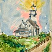 New England Lighthouses an illustration Guide. Un proyecto de Ilustración tradicional y Sketchbook de Carmen Caballero-Hushour - 09.11.2023