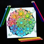 Crear mis mandalas - Geometria sagrada. Drawing project by Marjolaine Sioui - 02.20.2024