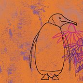 The Penguin Loves Flowers GIF - procreated animation (Procreate für Anfänger: lerne digitales Zeichnen) . Animated Illustration, 2D Animation, Digital Drawing, and Digital Painting project by steffiotto - 02.20.2024