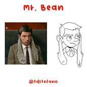 More Mr Bean. Digital Illustration, Digital Drawing, and Comic project by Tomas - 02.20.2024
