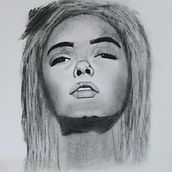 Mi proyecto del curso: Retrato artístico al carboncillo: creando atmósferas. Traditional illustration, Fine Arts, Drawing, Portrait Drawing, Realistic Drawing, and Artistic Drawing project by Omar Sánchez Martínez - 02.20.2024
