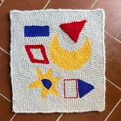 Il mio progetto del corso: Punch needle per design di tappeti. Accessor, Design, Arts, Crafts, Embroider, Decoration, Punch Needle, and Textile Design project by indira_merlini91 - 02.21.2024