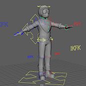 Mi proyecto del curso: Rigging y deformación de un personaje Ein Projekt aus dem Bereich 3D, Animation, Rigging und Animation von Figuren von francopena95 - 20.02.2024