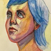 Mi proyecto del curso: Retrato contemporáneo en acuarela. Un proyecto de Bellas Artes, Pintura, Pintura a la acuarela y Dibujo de Retrato de Jaime Daroca - 21.02.2024