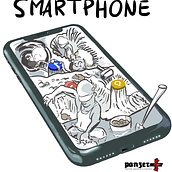 Satiric cartoon about exploitation in minerary industry to make tech. Artistic Drawing, and Fine Arts project by Furio Detti - 02.21.2024
